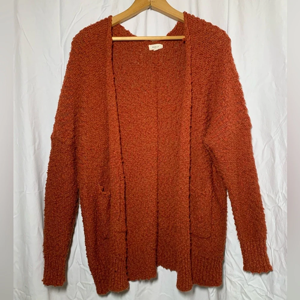 Debut Rust Colored Cardigan - Picture 1 of 5